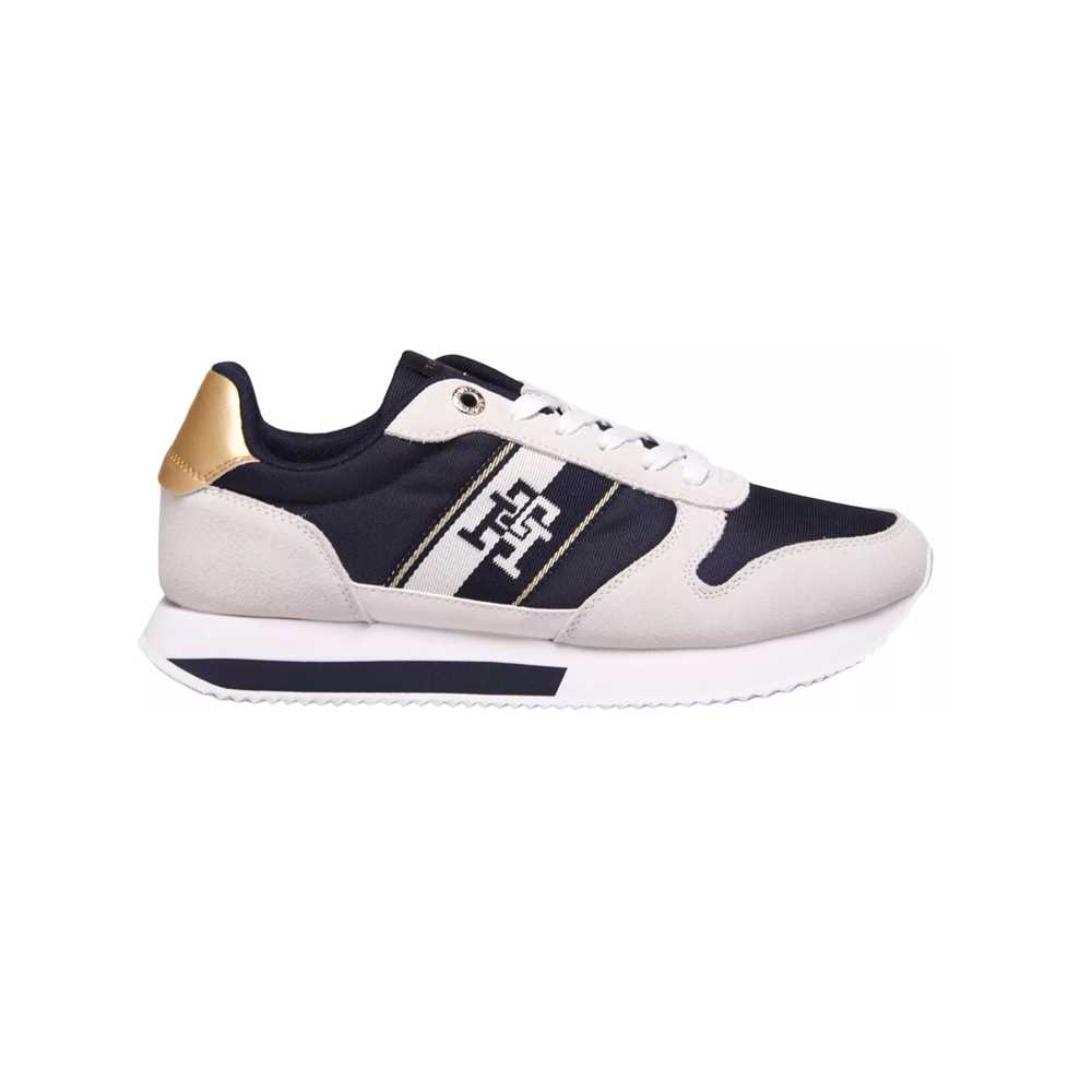TOMMY HILFIGER RUNNER WITH TH WEBBING GOLD originales